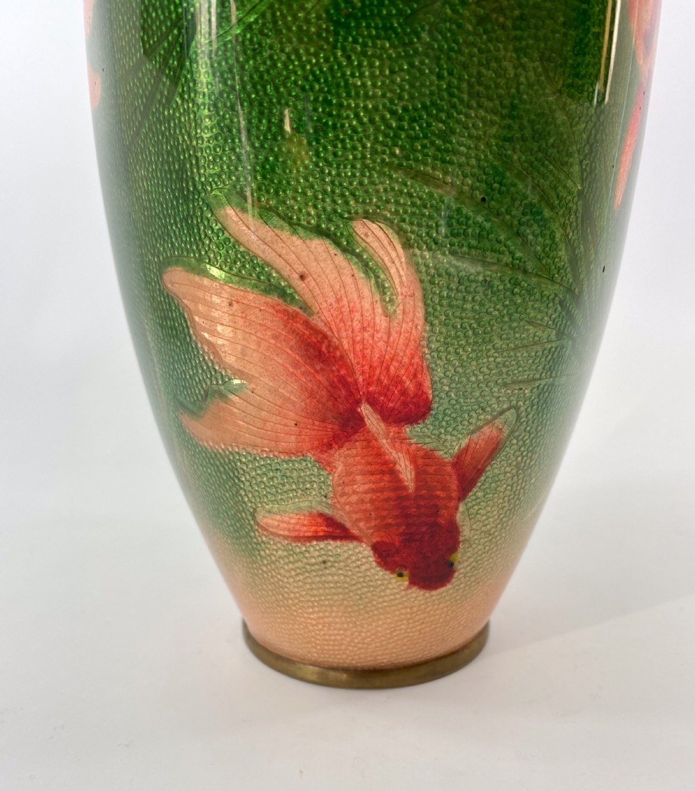 Japanese cloisonne vase. Ota Toshiro, Meiji Period. View VII