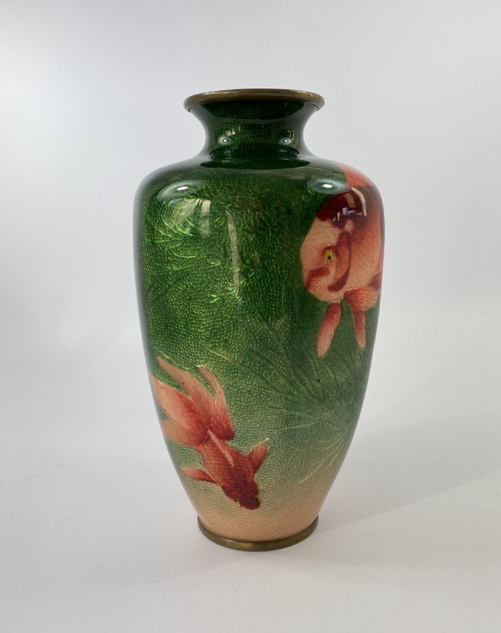 Japanese cloisonne vase. Ota Toshiro, Meiji Period. View VIII