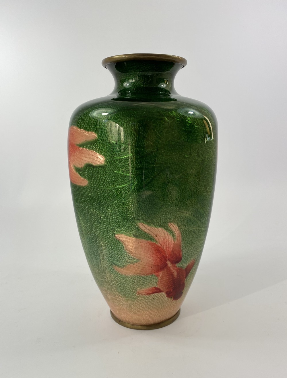 Japanese cloisonne vase. Ota Toshiro, Meiji Period. View IX