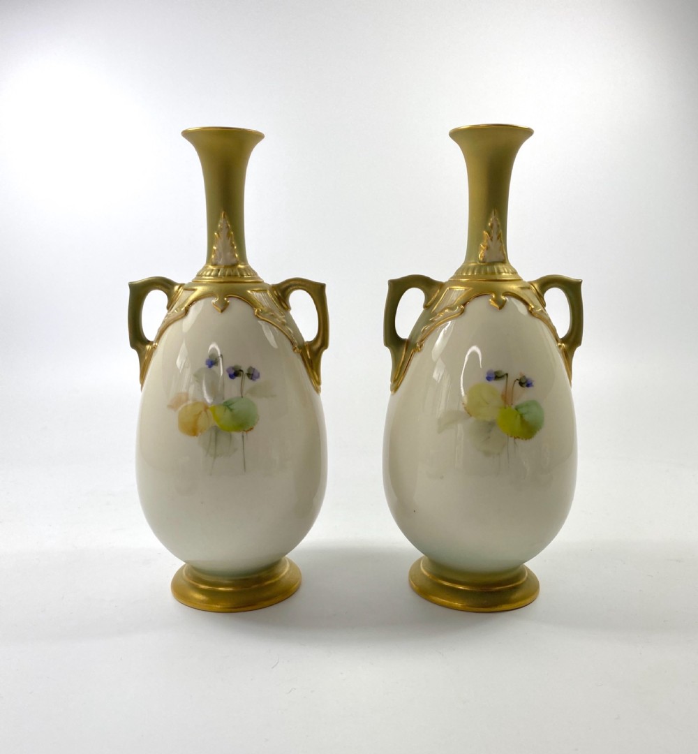 Royal Worcester vases, by George Cole, d. 1908. View II