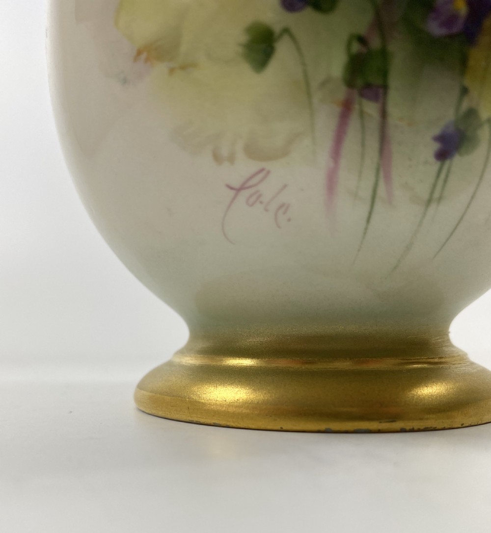 Royal Worcester vases, by George Cole, d. 1908. View VII