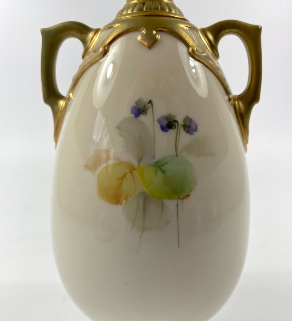 Royal Worcester vases, by George Cole, d. 1908. View X