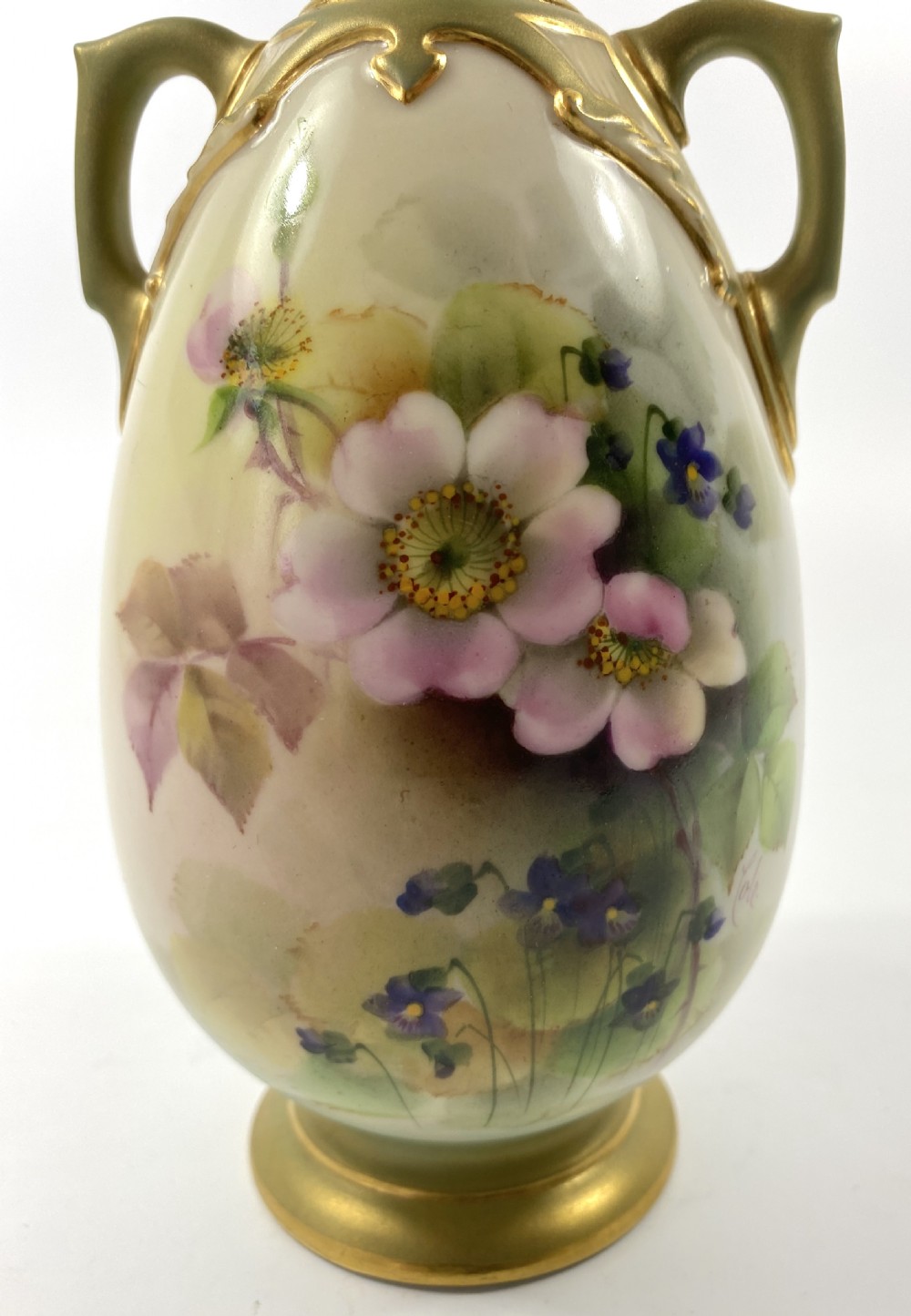 Royal Worcester vases, by George Cole, d. 1908. View XII