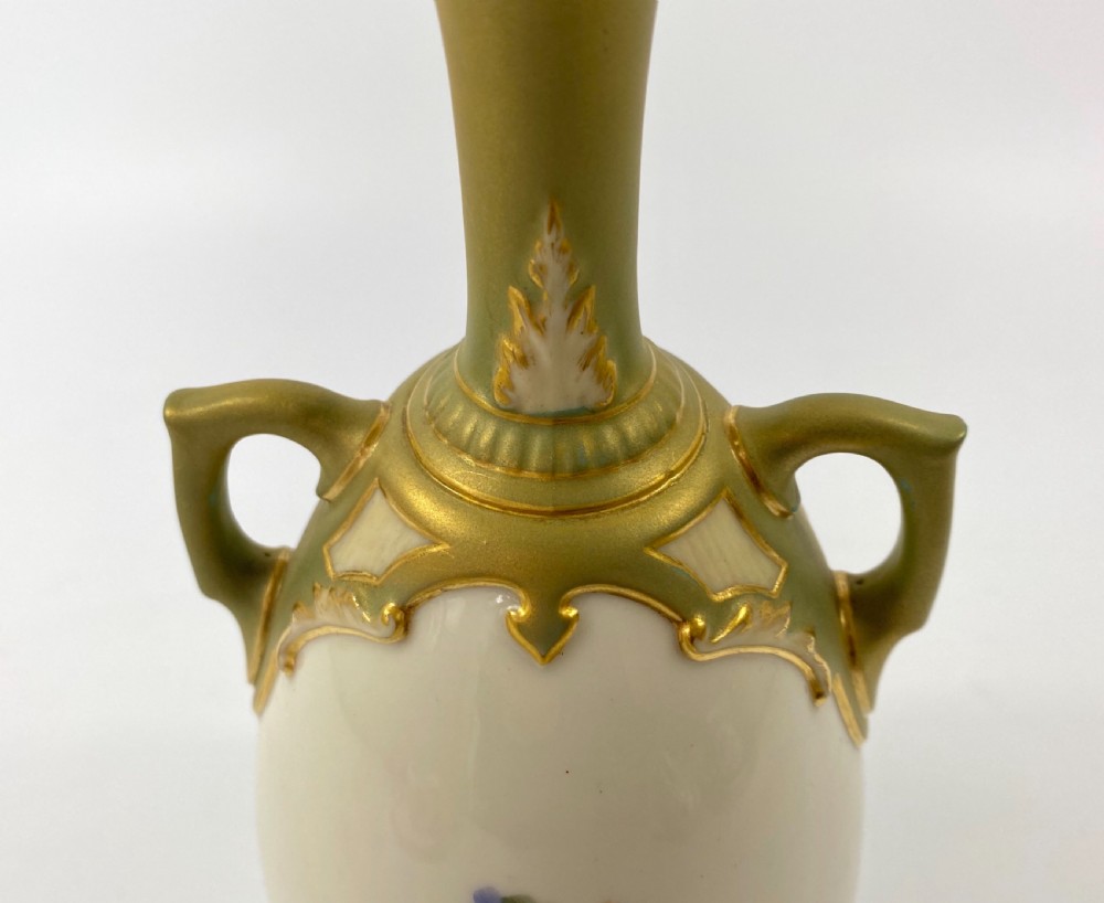 Royal Worcester vases, by George Cole, d. 1908. View XV
