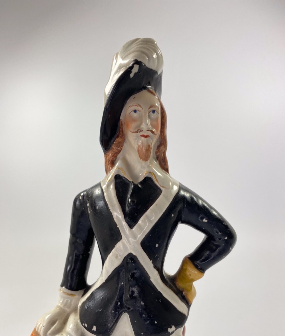 Staffordshire figure, King Charles I, c. 1860. View II