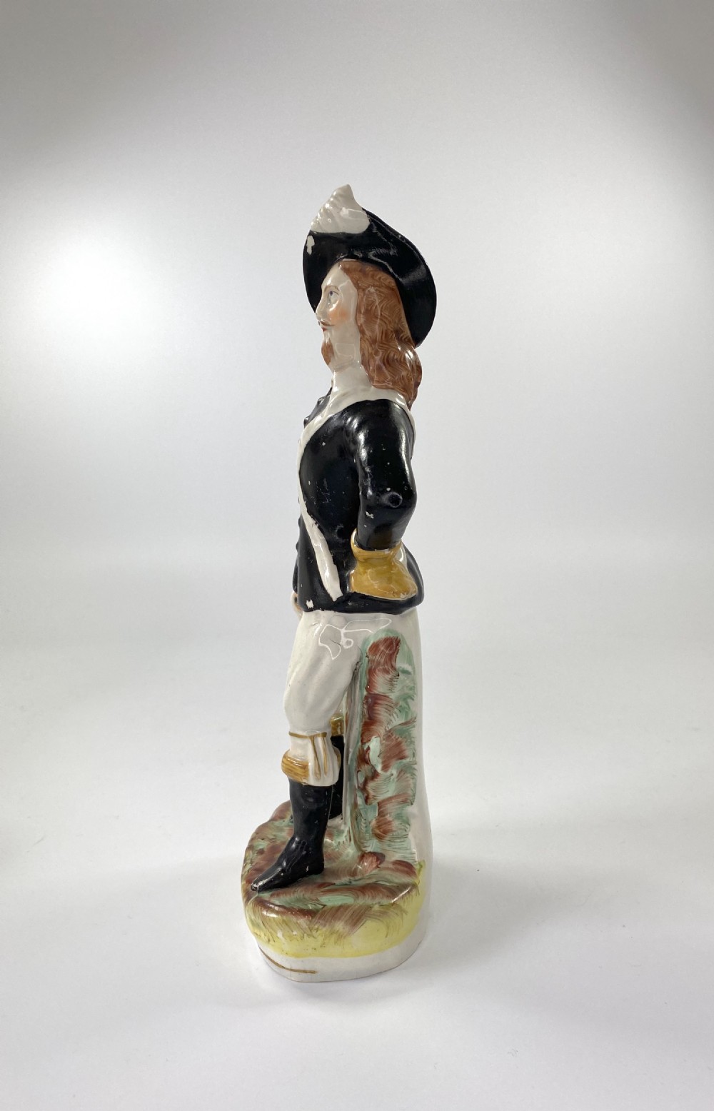 Staffordshire figure, King Charles I, c. 1860. View V