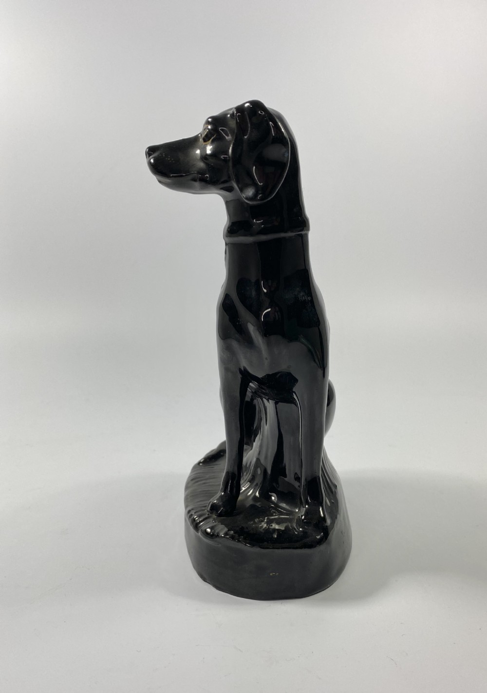 Pair Staffordshire ‘Jackfield’ Lurchers, c. 1860. View V