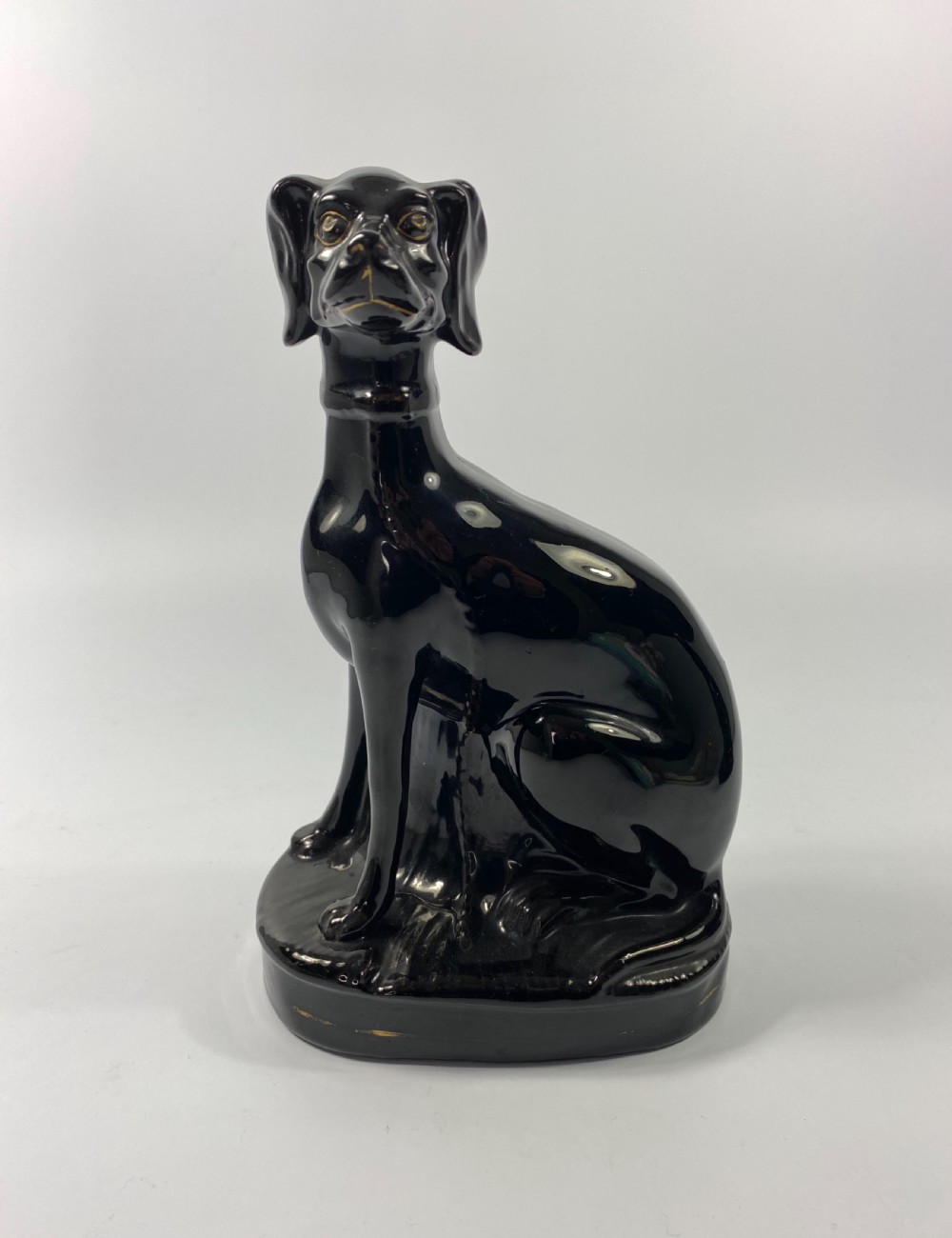 Pair Staffordshire ‘Jackfield’ Lurchers, c. 1860. View VIII