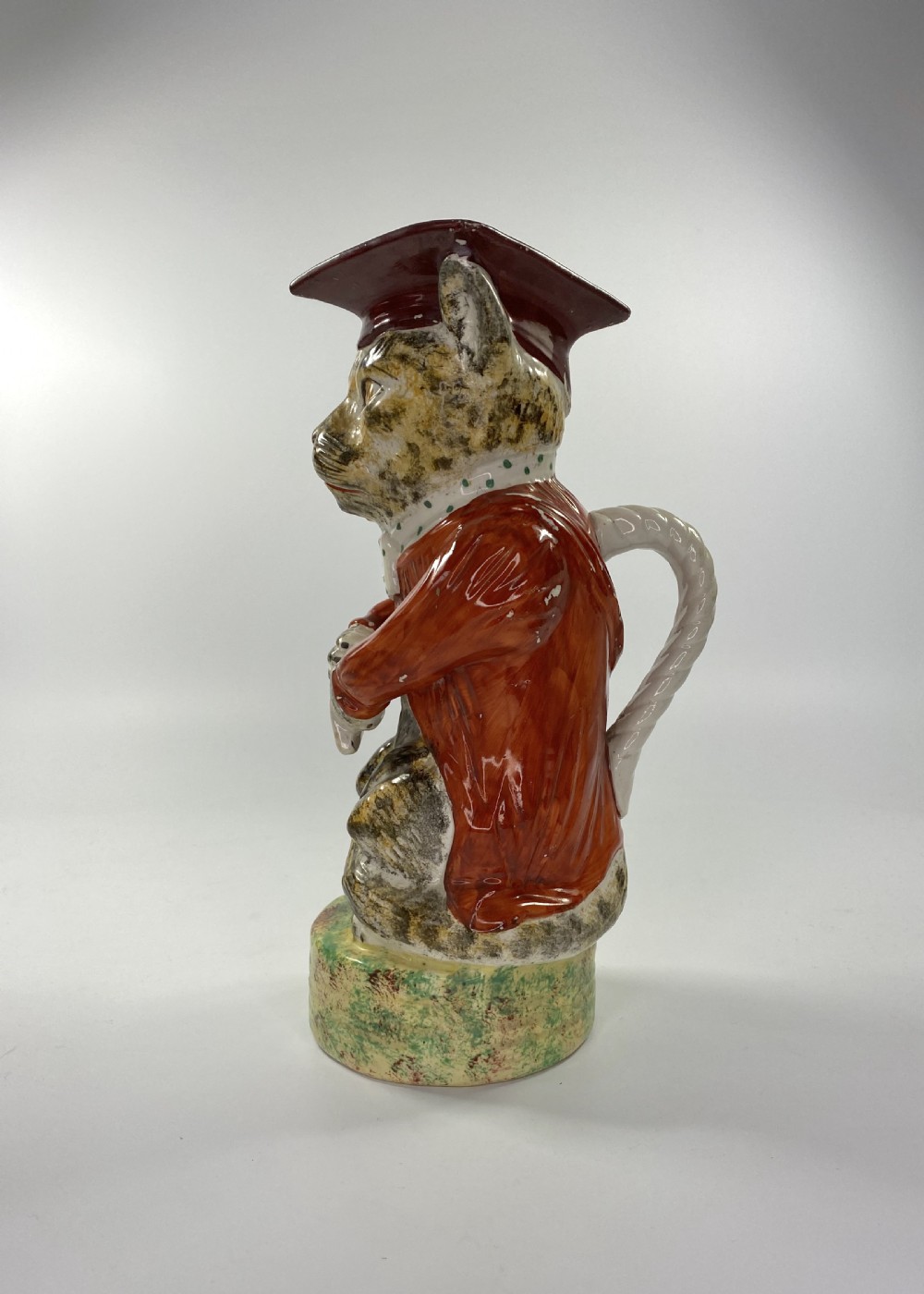 Staffordshire pottery Cat jug, c. 1860. View V