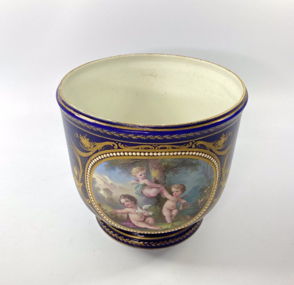 ‘Sevres’ porcelain jewelled cache pot, c. 1870. View VII