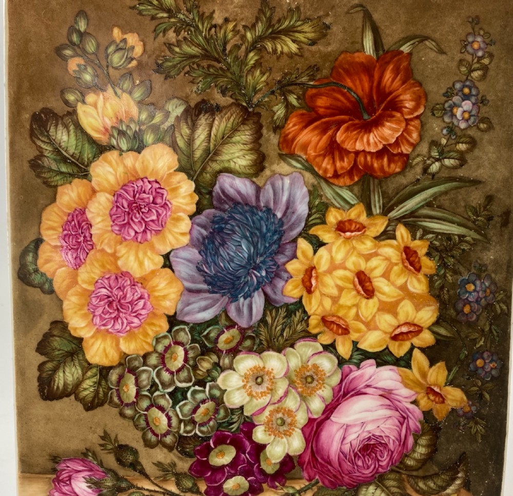 Derby porcelain plaque. James Rouse Senior, dated 1885. View VII