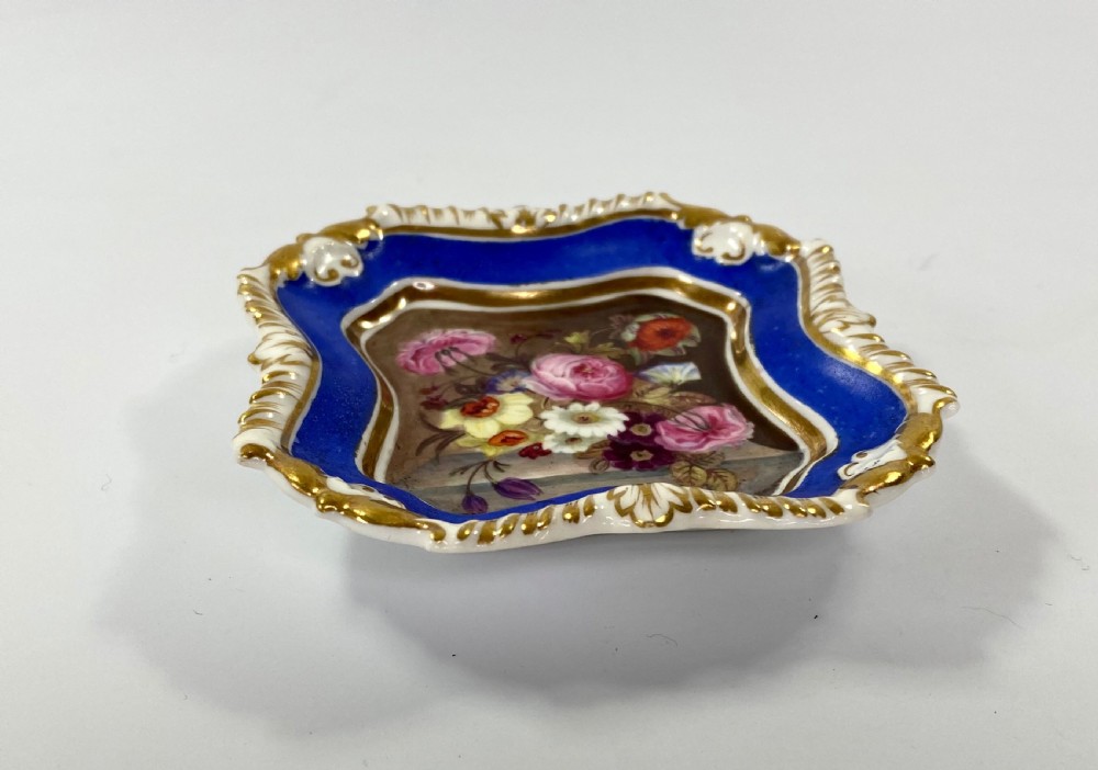 Rockingham porcelain pin tray, c. 1835. View VI