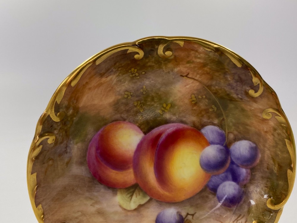 Royal Worcester Fruit pin tray, dated 1952. View III
