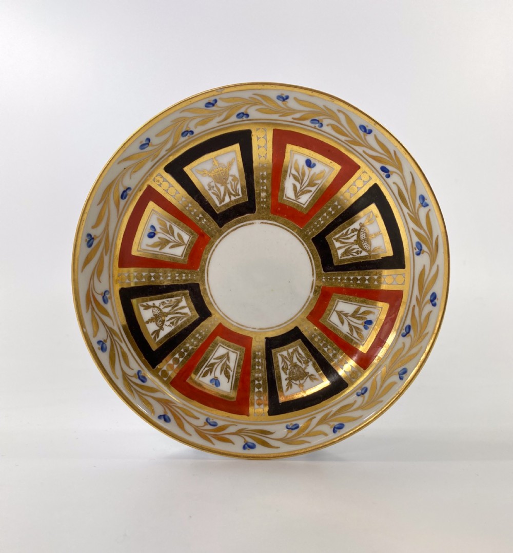Coalport porcelain coffee can & saucer, c. 1810. View II