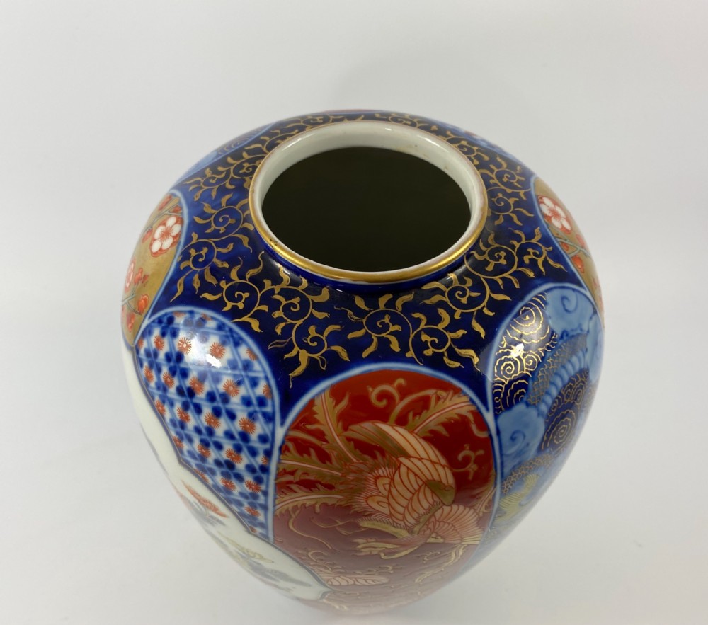 Pair Koransha ‘Imari’ vases, c. 1890. Meiji Period. View X