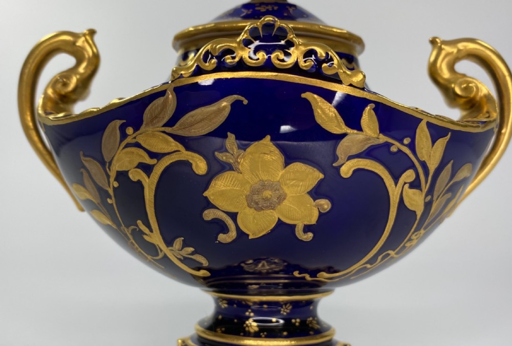 Royal Crown Derby vase & cover, d. 1912. View II