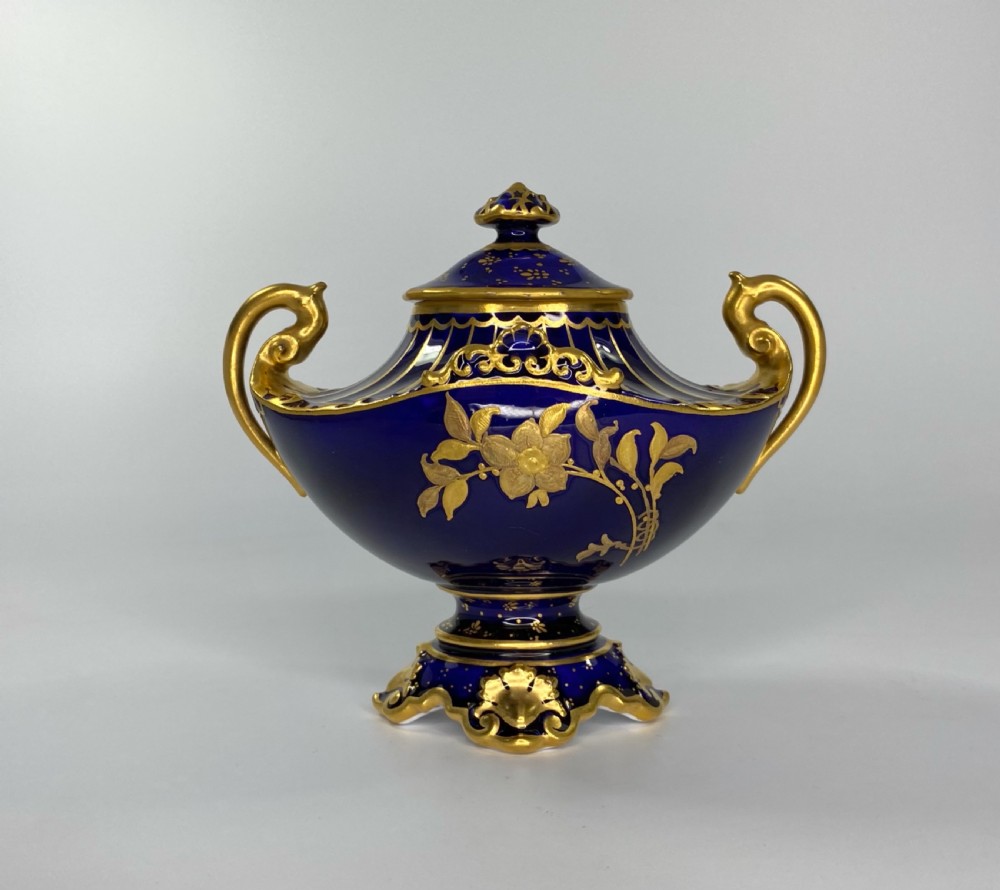 Royal Crown Derby vase & cover, d. 1912. View IV