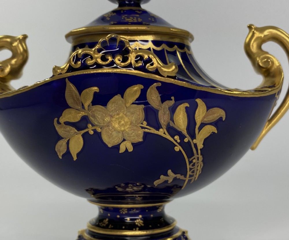 Royal Crown Derby vase & cover, d. 1912. View V