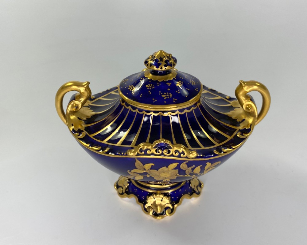 Royal Crown Derby vase & cover, d. 1912. View VI