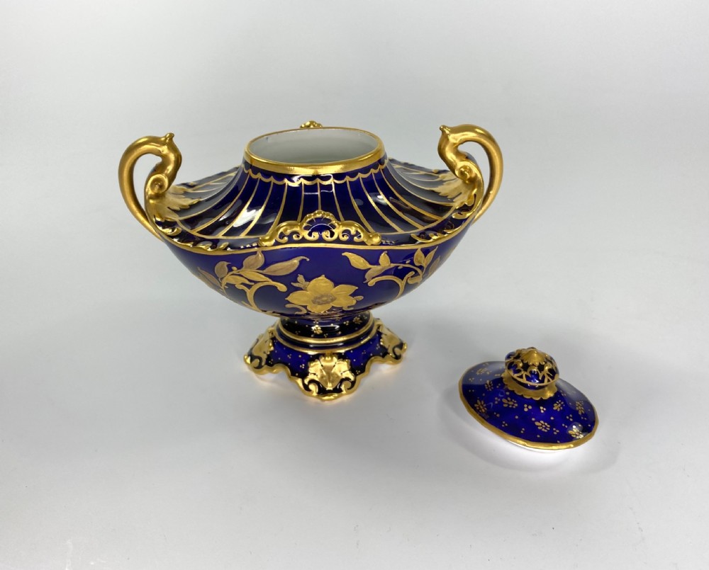 Royal Crown Derby vase & cover, d. 1912. View IX