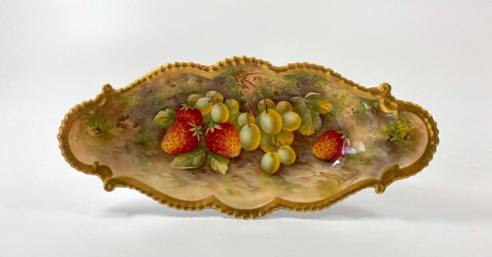 Royal Worcester dish. Townsend, d. 1937.