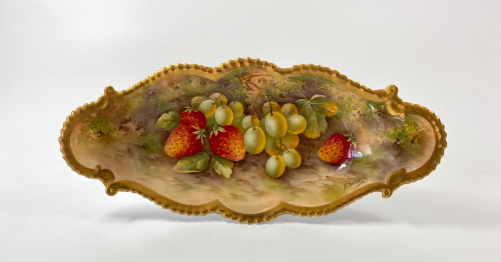 Royal Worcester dish. Townsend, d. 1937. View II