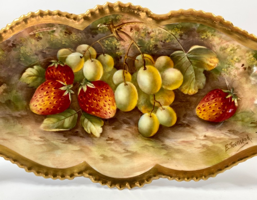 Royal Worcester dish. Townsend, d. 1937. View III