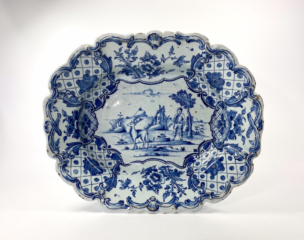 Dutch Delft serving dish. Van Duyn Factory, c. 1765.