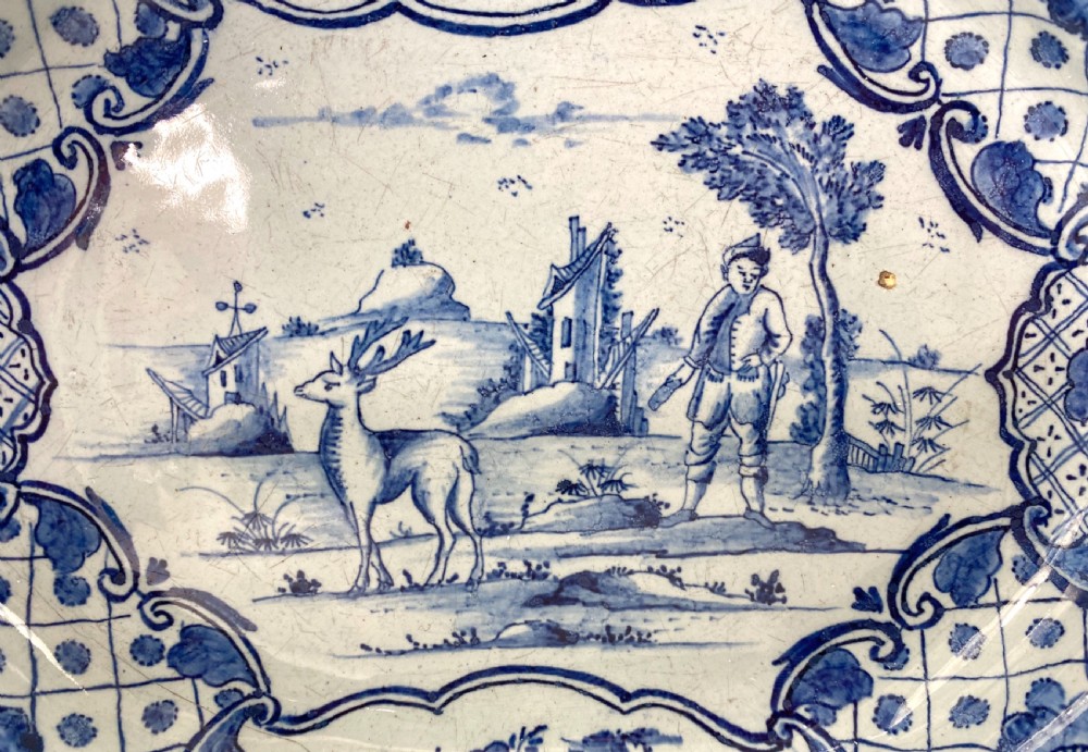 Dutch Delft serving dish. Van Duyn Factory, c. 1765. View II