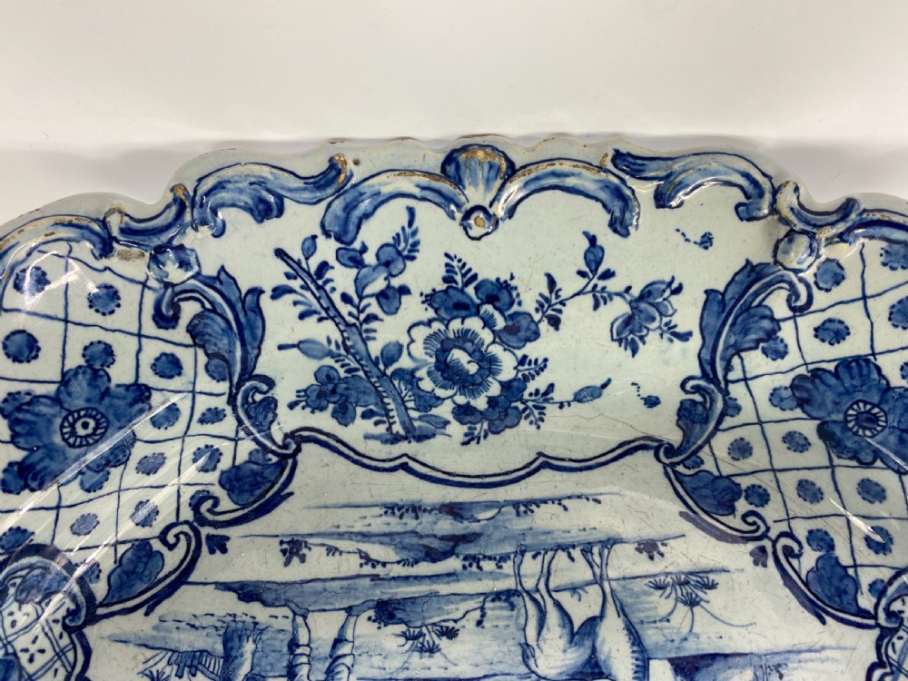 Dutch Delft serving dish. Van Duyn Factory, c. 1765. View III