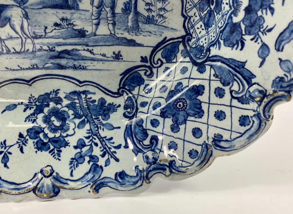 Dutch Delft serving dish. Van Duyn Factory, c. 1765. View IV