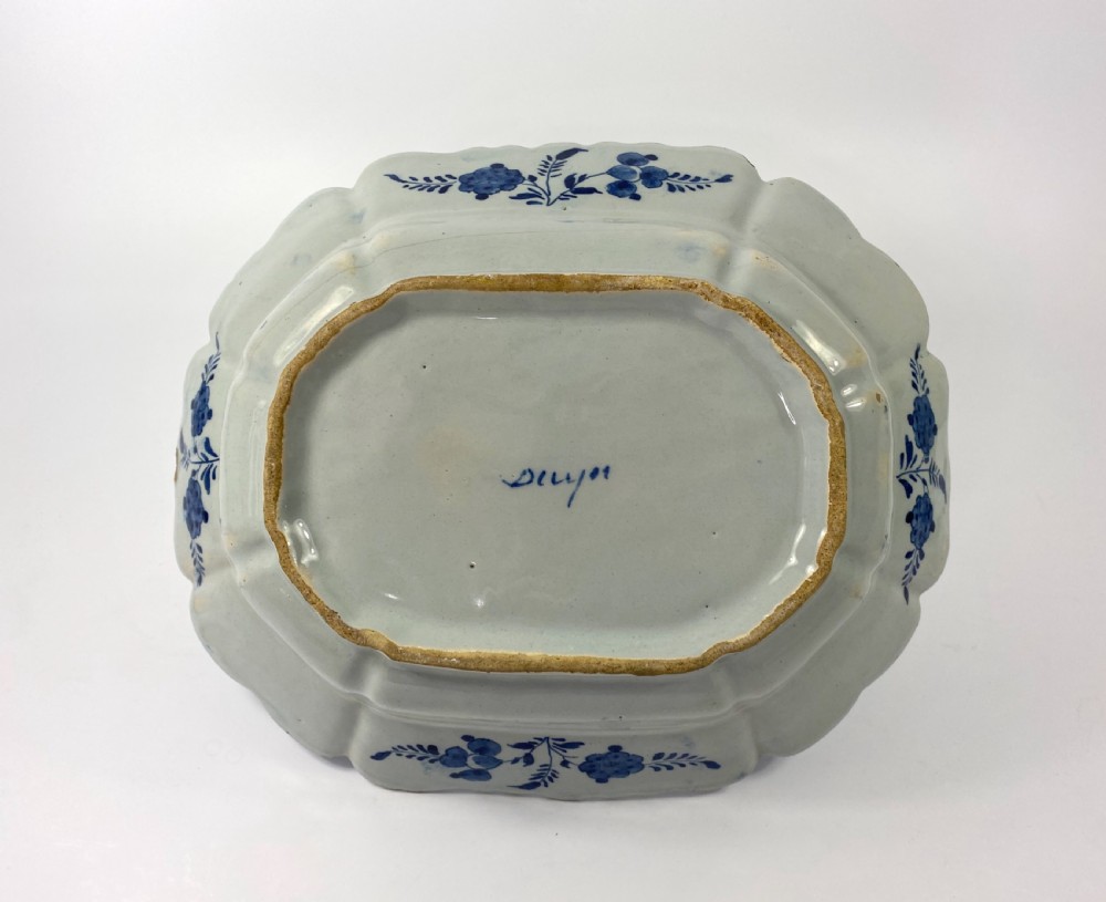 Dutch Delft serving dish. Van Duyn Factory, c. 1765. View V