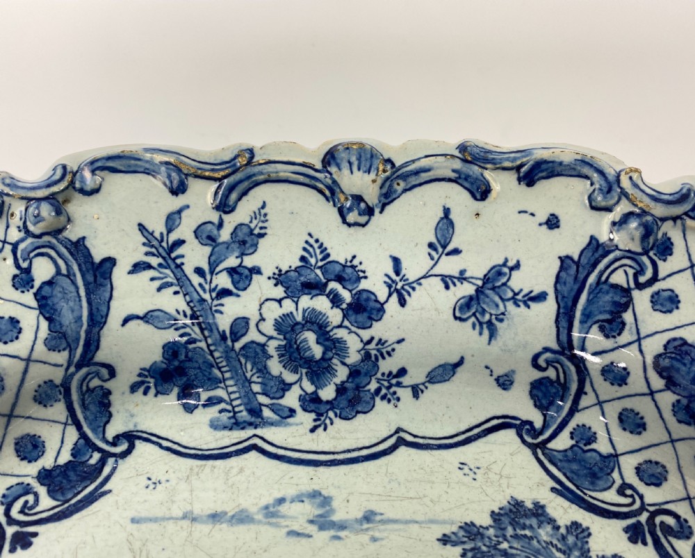 Dutch Delft serving dish. Van Duyn Factory, c. 1765. View VII