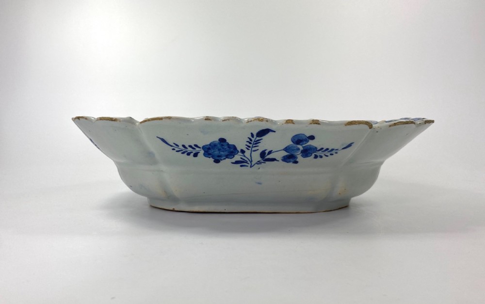 Dutch Delft serving dish. Van Duyn Factory, c. 1765. View IX