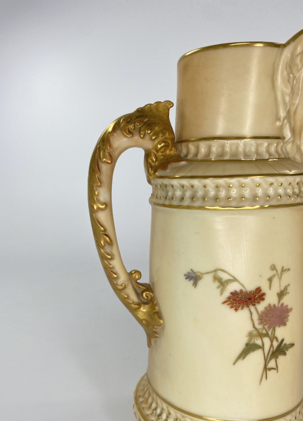 Royal Worcester ‘Mask’ jug, dated 1889. View VII