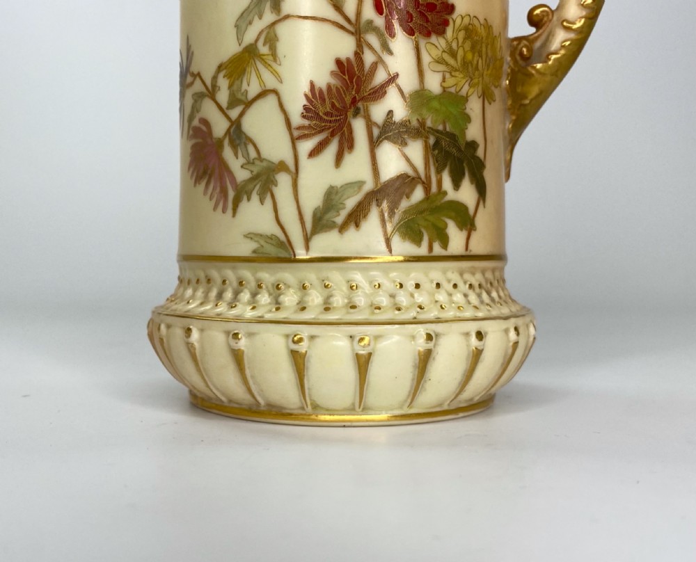 Royal Worcester ‘Mask’ jug, dated 1889. View IX