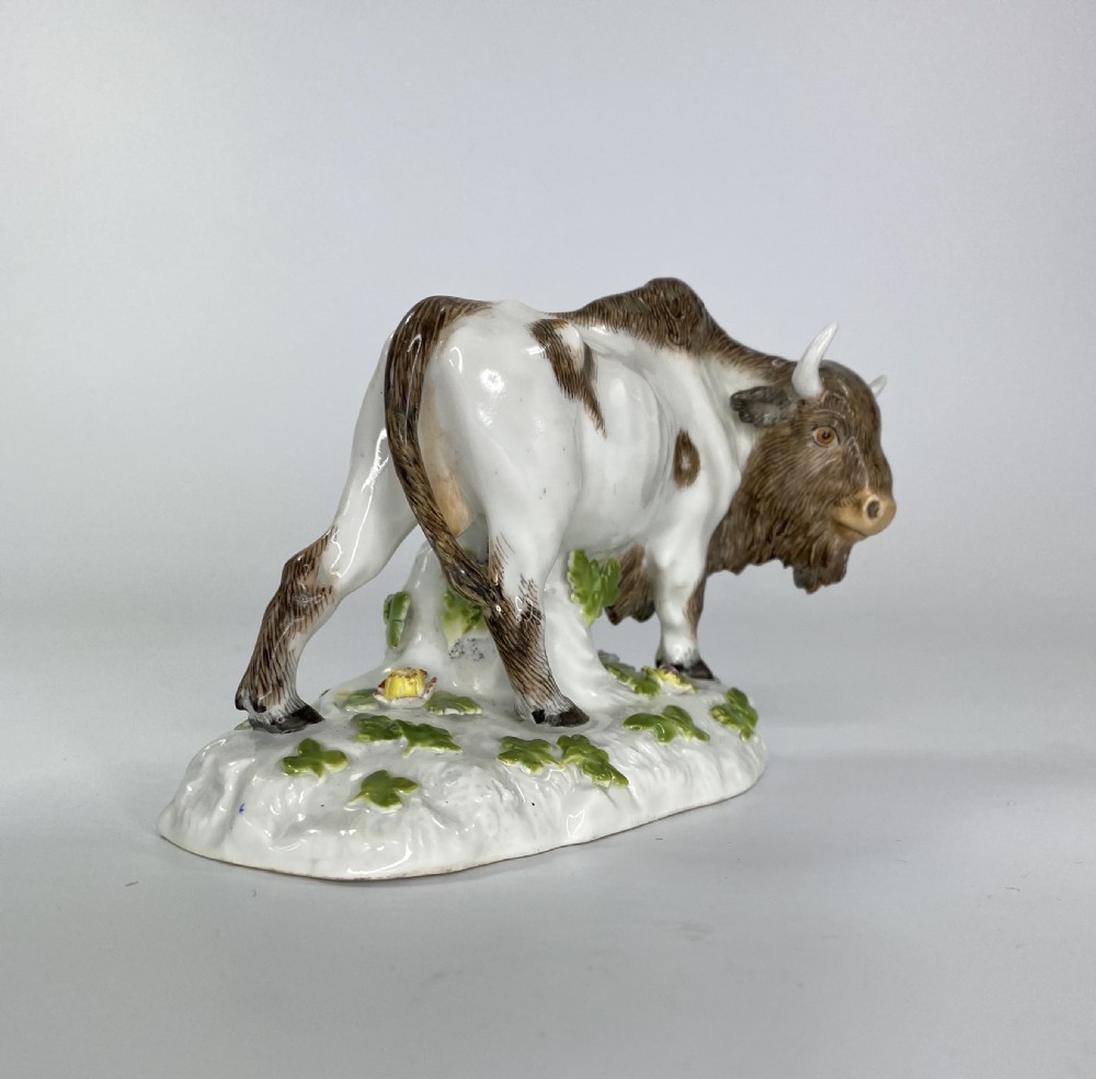 Meissen porcelain Bison, c. 1890. View II