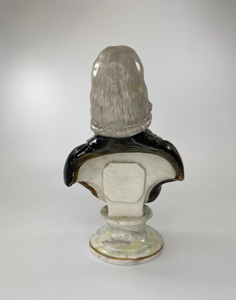 John Wesley Staffordshire pottery bust, c. 1860. View IV
