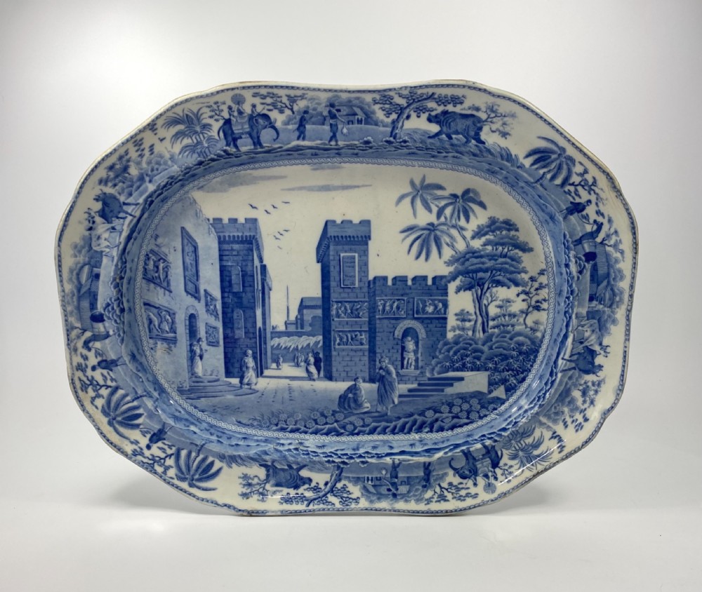 Spode ‘Caramanian’ meat plate, c. 1815.
