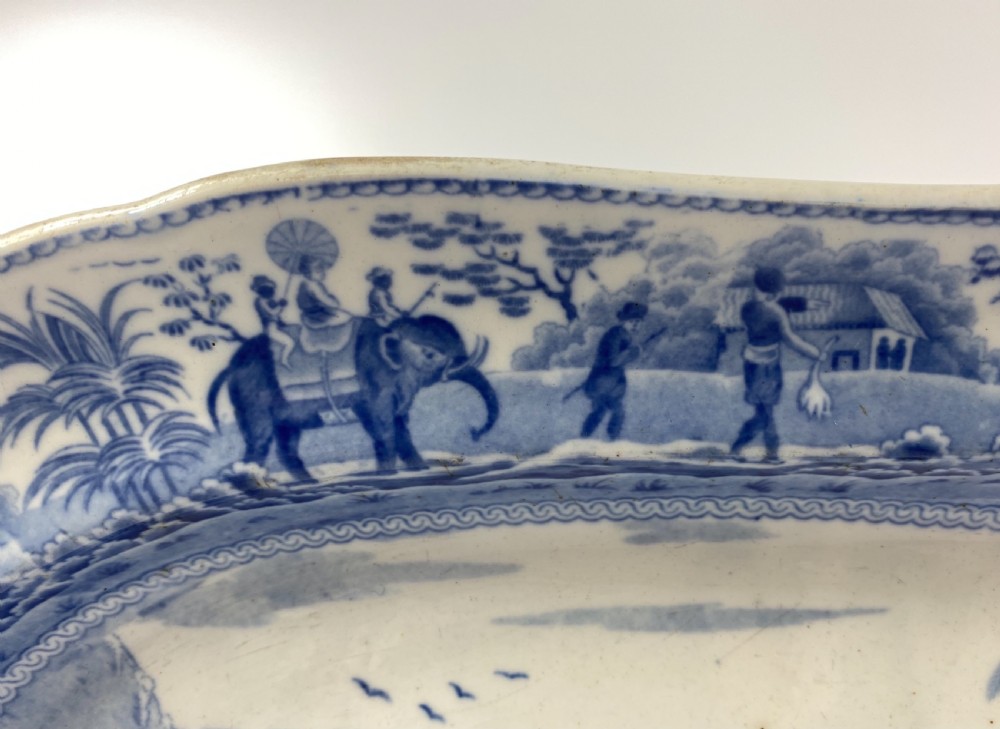 Spode ‘Caramanian’ meat plate, c. 1815. View IV