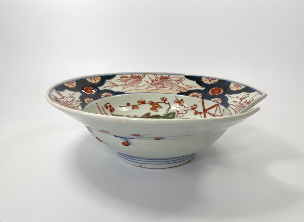 Japanese Imari barbers bowl, c. 1700. Edo Period. View VI