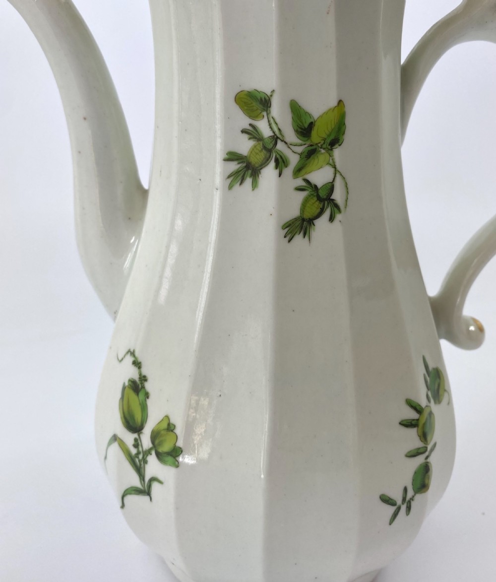 Worcester porcelain coffee pot, c. 1770. View VII