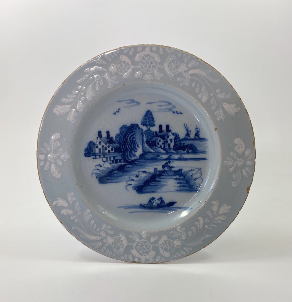 Bristol Delft dish, c. 1760. 