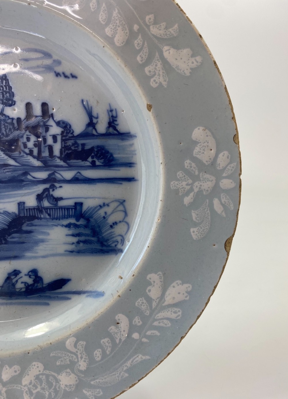Bristol Delft dish, c. 1760.  View II