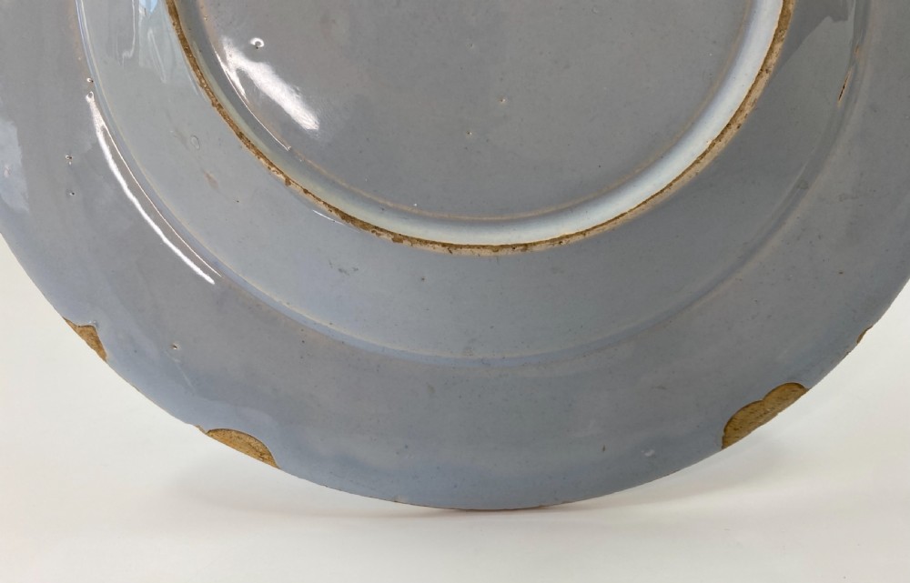 Bristol Delft dish, c. 1760.  View VII