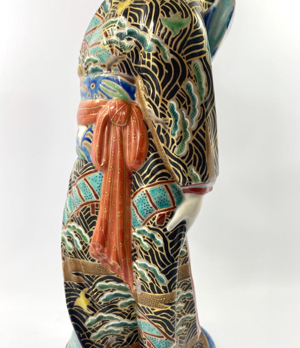 Kutani porcelain Bijin, c. 1890. Meiji Period. View XII