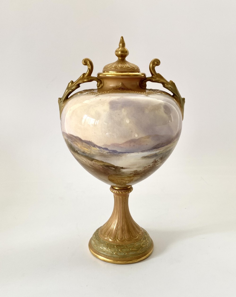 Royal Doulton vase and cover. J.H. Plant, c. 1900. View VII