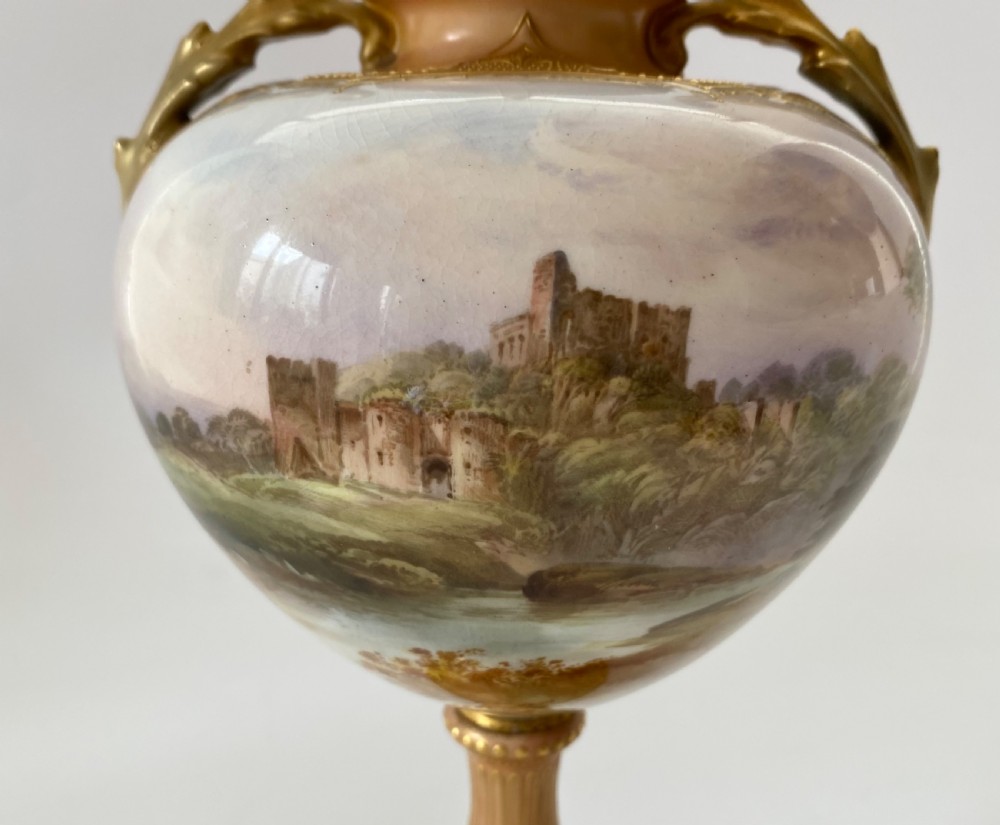 Royal Doulton vase and cover. J.H. Plant, c. 1900. View IX
