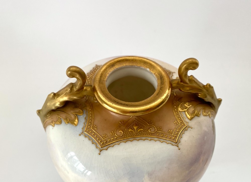 Royal Doulton vase and cover. J.H. Plant, c. 1900. View X
