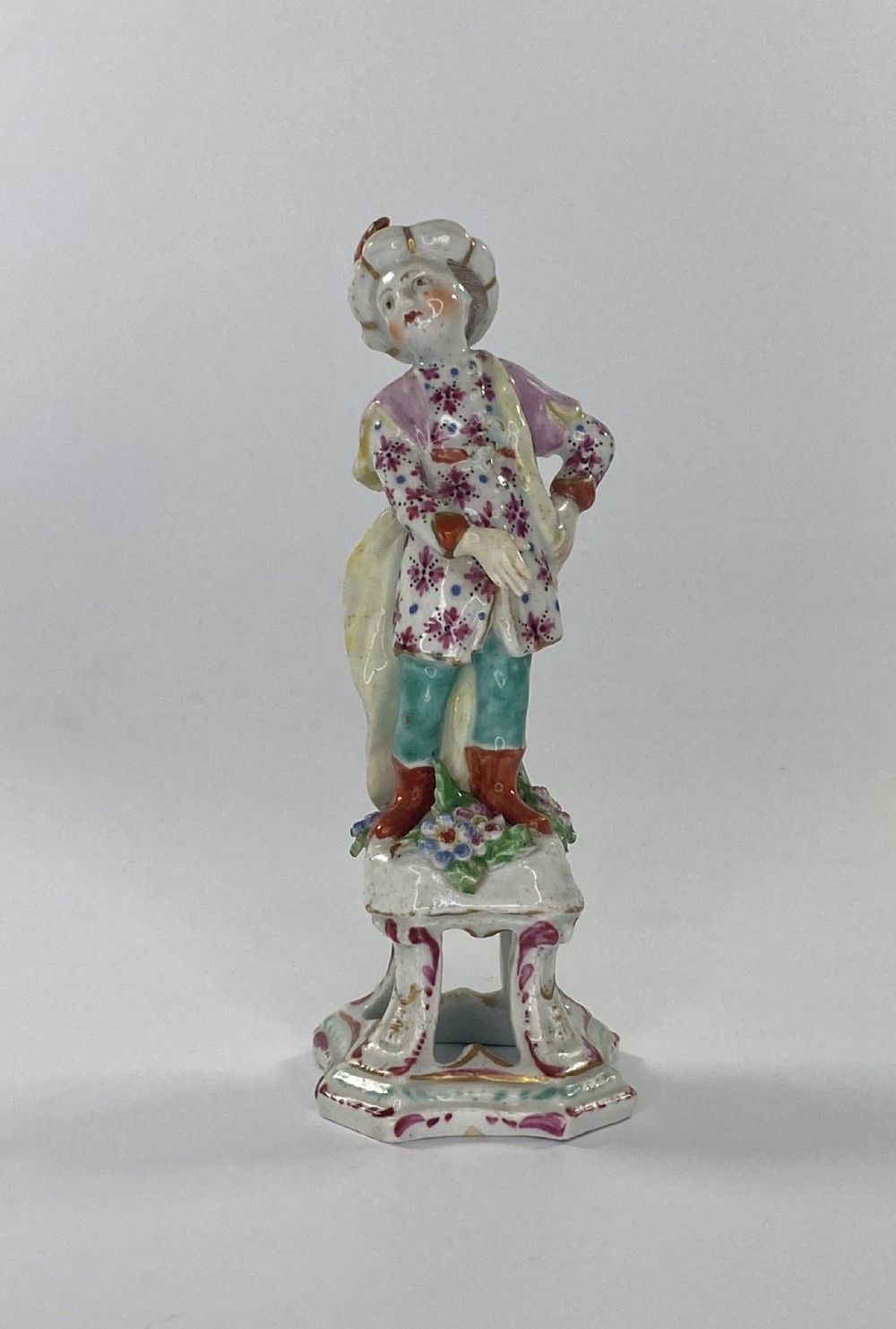 Bow porcelain figure of a Turk, c. 1760.